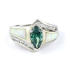 Anillo de Plata de Ley con Opalo y Alejandrita
