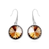 Lindos Aretes Redondos color Champagne