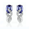 Aretes de Tanzanita Con Plata 925
