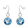Aretes Elegantes de Swarovski Color Azul