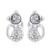 Aretes de Gato con Cristales