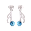 Aretes de Rodio con Swarovski