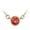 Collar Swarovski Cristal Rojo con Baño de Oro