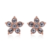 Rose Gold Plated Swarovski Star Earrings