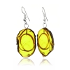 Aretes de Ambar Natural Con Mosquito 55 mm x 20 mm