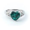 Hermoso Anillo de Alejandrita Con Corte Corazon
