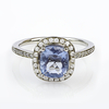 Anillo de Plata y Alejandrita Morado Azul