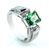 Anillo de Alejandrita Bicolor con Ópalo en Plata .925