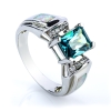 Anillo de Alejandrita Bicolor con Ópalo en Plata .925