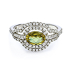 Anillo de Plata Fina .925 con Zultanita Bicolor