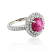 Hermoso Anillo de Rubi Estrella