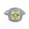 Anillo de Plata y Zultanita Cambia Color con Zirconias