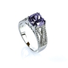 Anillo de Plata Con Amatista