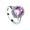 Anillo de Alejandrita en Plata de Ley .925 ( Azul/Morado )
