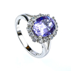 Anillo de Alejandrita en Plata de Ley .925 ( Azul/Morado )