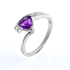 Anillo de Plata de Ley 925 con Amatista