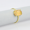 Natural Cabuchon Mexican Fire Jelly Opal 14K Gold Ring
