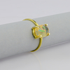 Anillo de Opalo Corte Natural Mexicano 14K Oro Amarillo