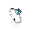 Hermoso Anillo Solitario de Aguamarina