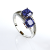 Anillo de Plata de Ley Con Tanzanita