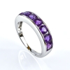 Churumbela Anillo de Plata de Ley con Amatista