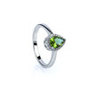 Anillo de Plata con Zultanita en Corte Pera
