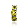 Anillo de Alejandrita Corte Trillion Yellow to Peach 8 mm