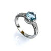 Hermoso Anillo de Aguamarina