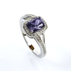 Anillo de Plata Con Amatista