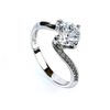 7 mm Anillo de Plata .925 Compromiso
