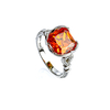 Anillo de Opalo de Fuego Con Plata