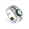 Anillo De Alejandrita Para Hombre Hecho Con Plata