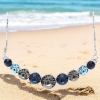 Collar de Cristal Swarovski Color Azul