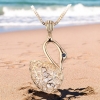 Collar de Cisne con Baño de Oro de 18K