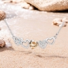Collar de Swarovski con Corazón Champagne