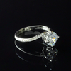 7 mm Anillo de Plata .925 Compromiso