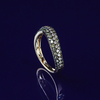 0.76 Ctw Anillo de Oro Amarillo de 14K con Diamante Chocolate