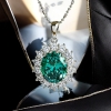 Dije de Alejandrita Con Plata 925 Estilo Princesa Diana