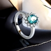 Anillo de Alejandrita en Corte Ovalo Con Plata 925