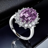Encantador Anillo de Plata de Ley con Alejandrita