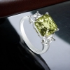 Anillo de Plata con Alejandrita en Corte Princesa