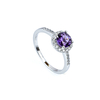 Hermoso Anillo Solitario de Alejandrita 6 mm