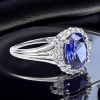 Anillo de Plata Con Tanzanita