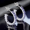 Aretes de Tanzanita Churumbela