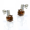 Juego de Pendiente y Aretes de Diamantes de Chocolate