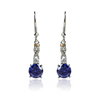 Tanzanite Pendant and Earrings Set With 925 Sterling Silver