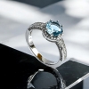 Hermoso Anillo de Aguamarina