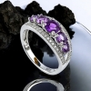 Anillo de Plata de Ley con Amatista