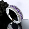 Hermoso Anillo de Amatista Churumbela