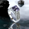 Anillo de Plata Con Amatista